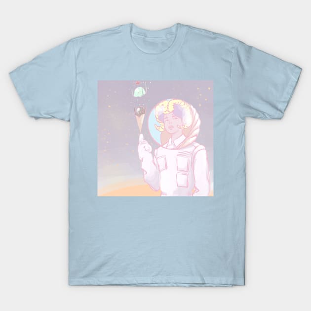 Ice cream in space T-Shirt by tommyibrado